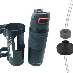 KAMBUKKA MULTI USE DRINK BOTTLE WITH CARBON FIBRE ROLL CAGE HOLDER